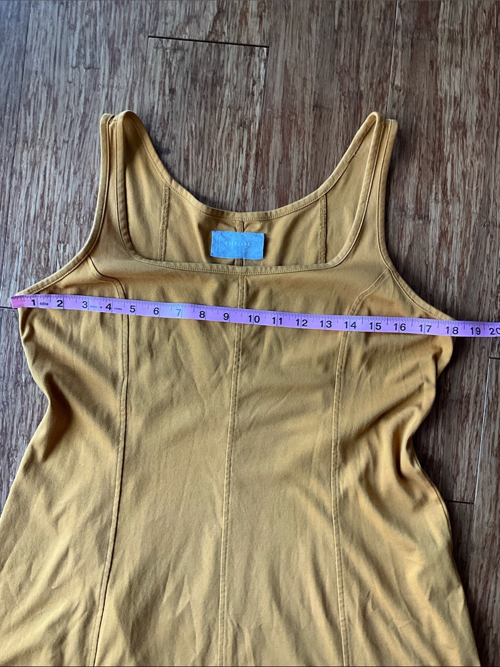 Everlane Sleeveless Midi Dress in Gold - Picture 5 of 7